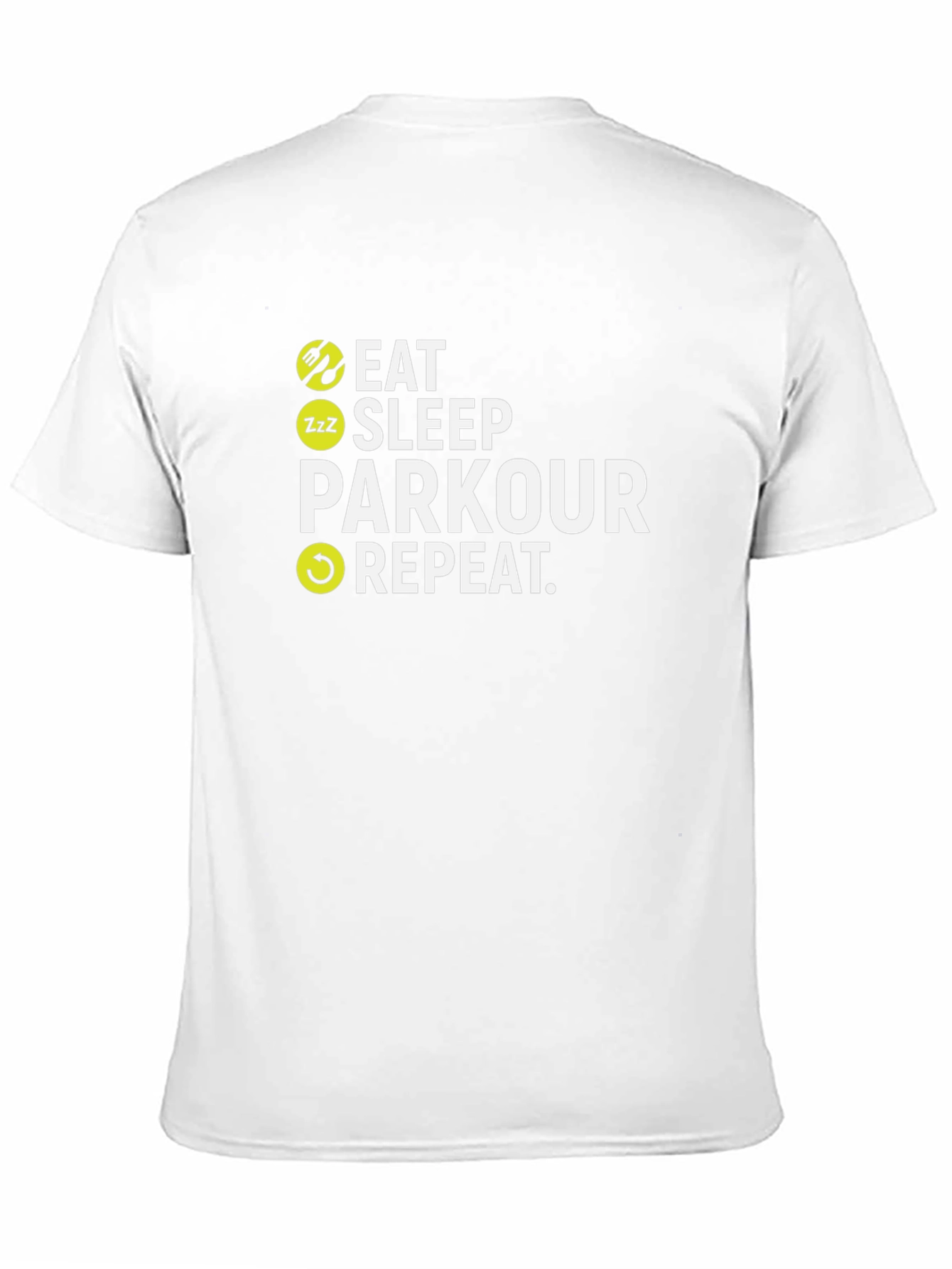 Eat Sleep Parkour Repeat Black T-Shirt