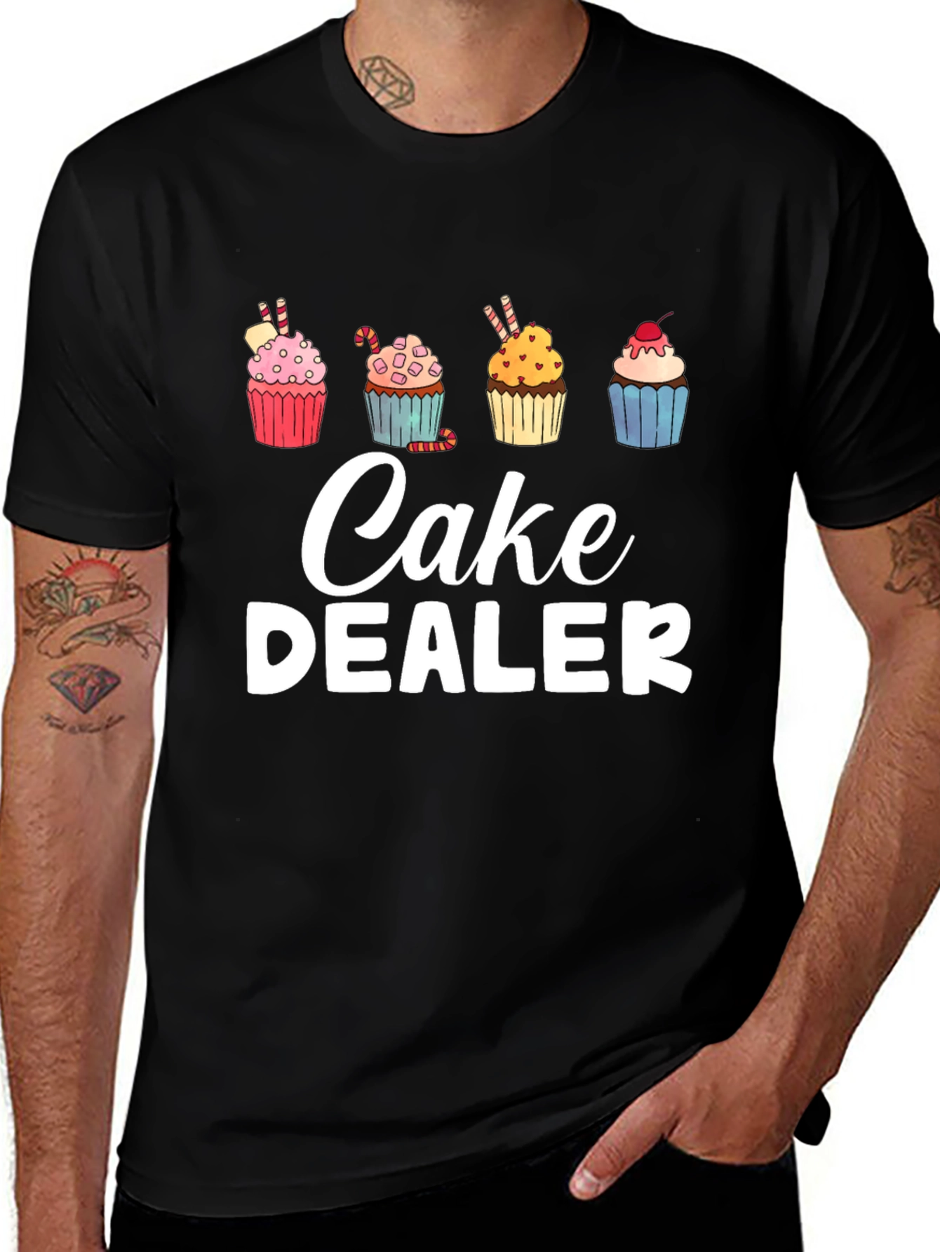 Cake Dealer Graphic Tee - Funny Baker Shirt
