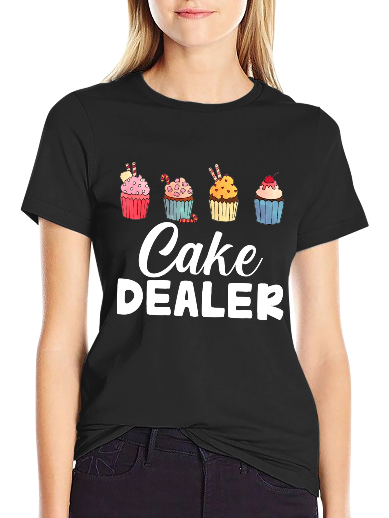 Cake Dealer Graphic Tee - Funny Baker Shirt