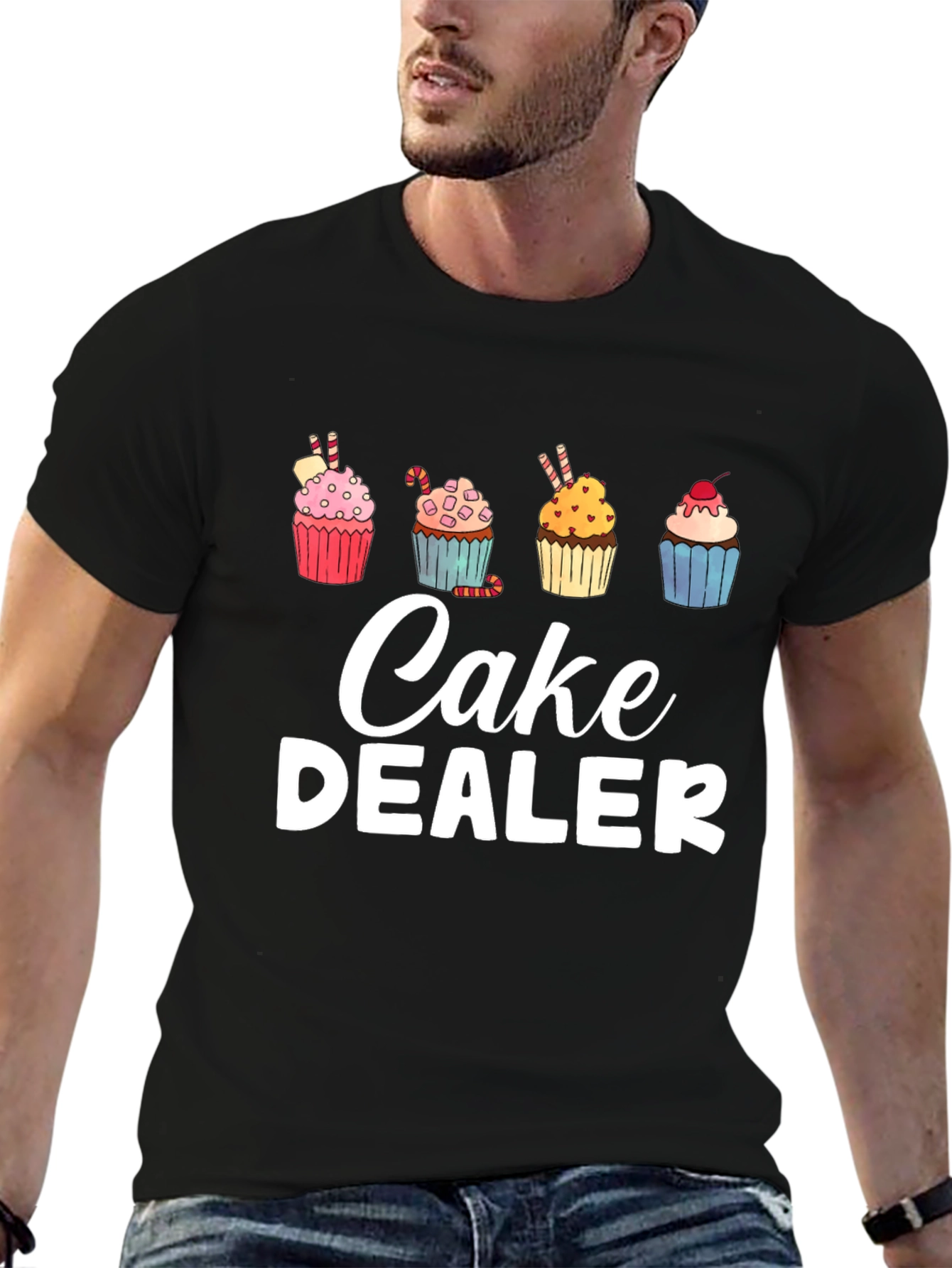 Cake Dealer Graphic Tee - Funny Baker Shirt