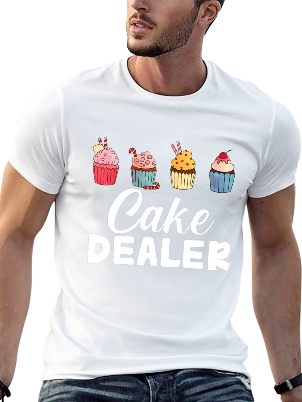 Cake Dealer Graphic Tee - Funny Baker Shirt