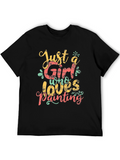 Just A Girl Who Loves Painting T-Shirt