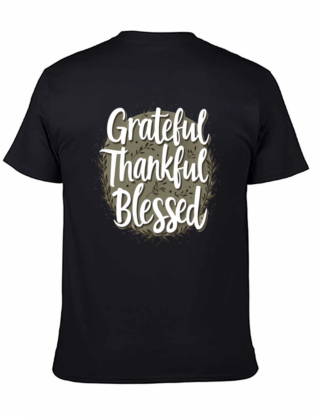 Grateful Thankful Blessed T-Shirt - Fall Thanksgiving Tee