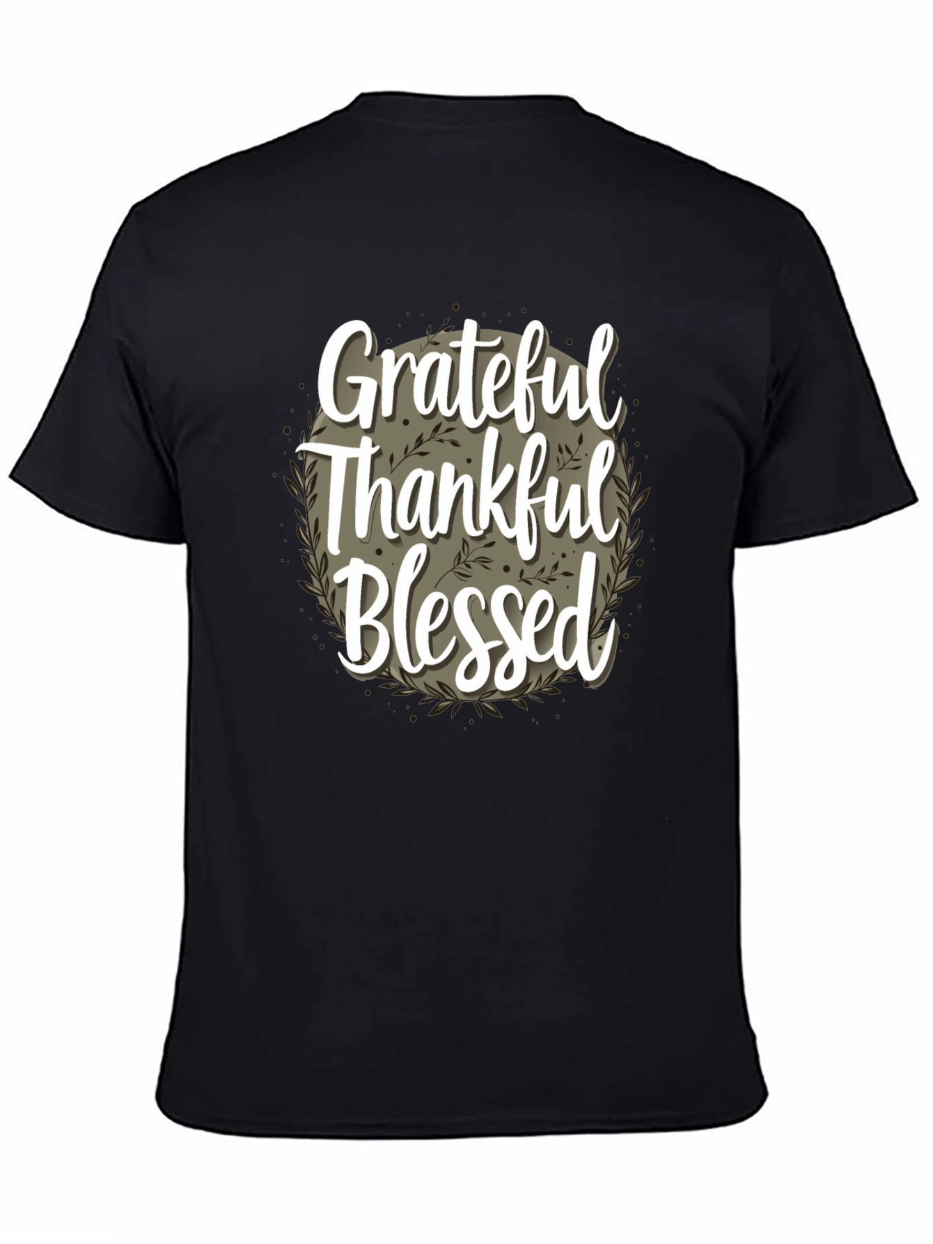 Grateful Thankful Blessed T-Shirt - Fall Thanksgiving Tee