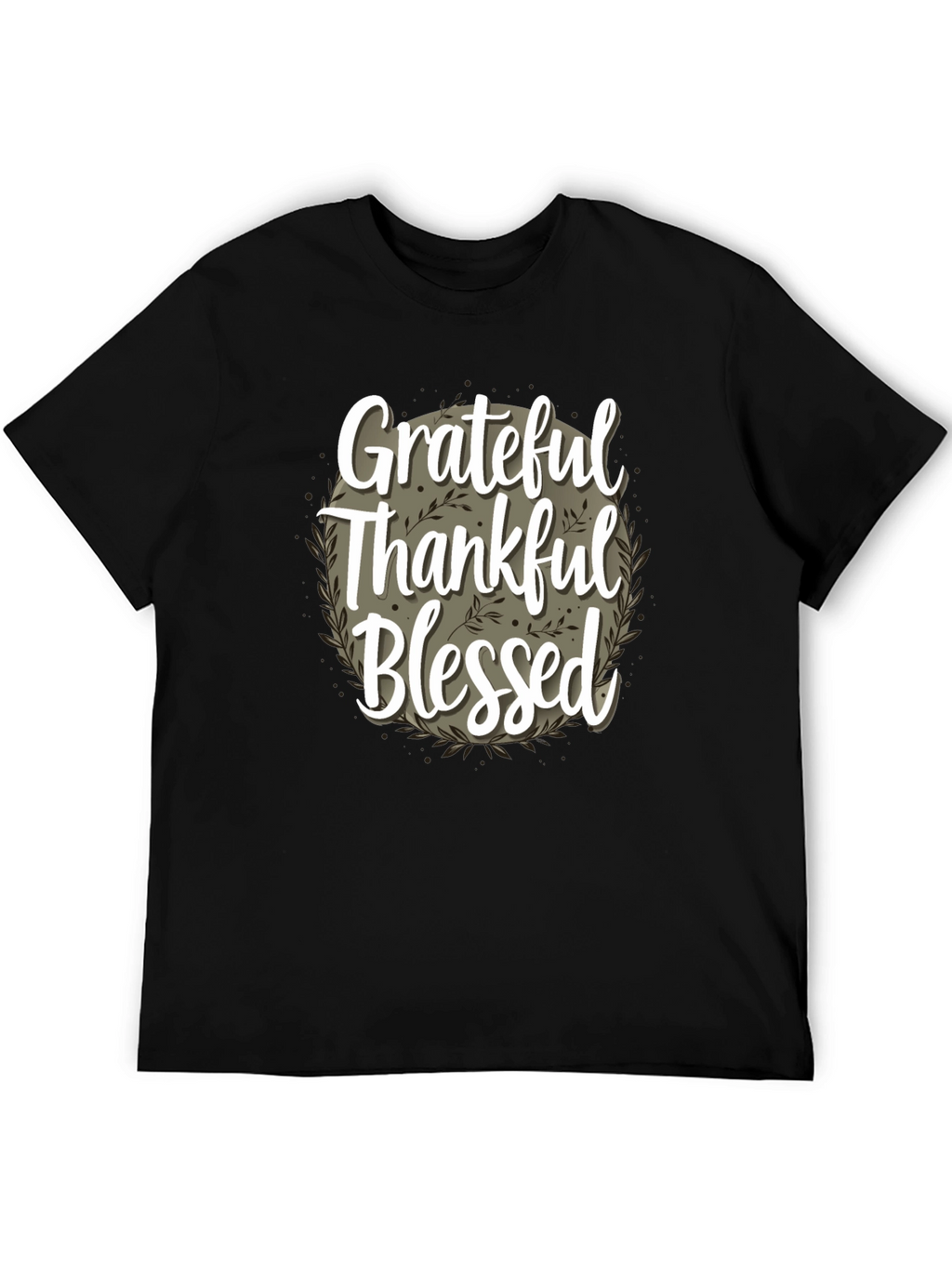 Grateful Thankful Blessed T-Shirt - Fall Thanksgiving Tee