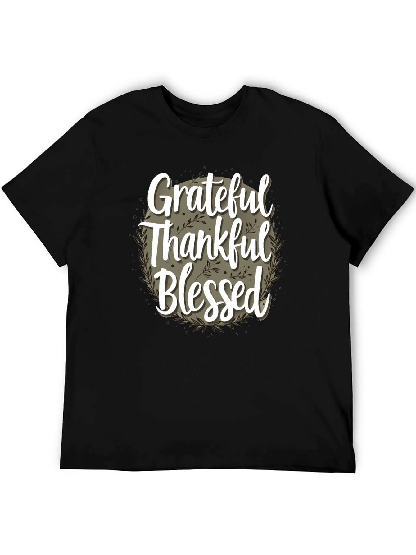Grateful Thankful Blessed T-Shirt - Fall Thanksgiving Tee