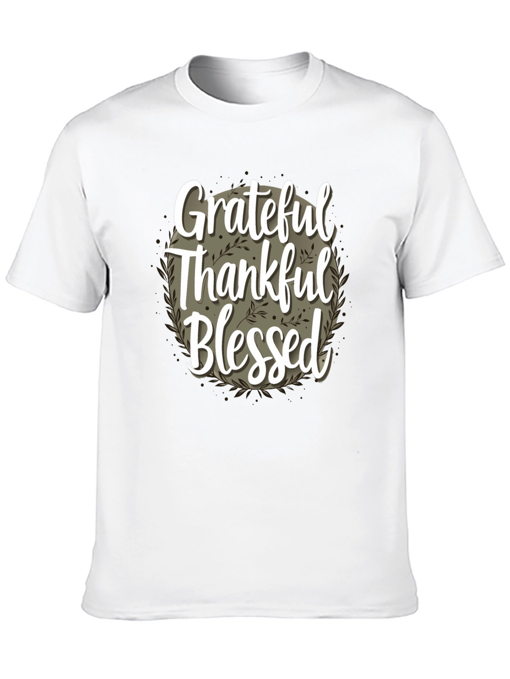 Grateful Thankful Blessed T-Shirt - Fall Thanksgiving Tee