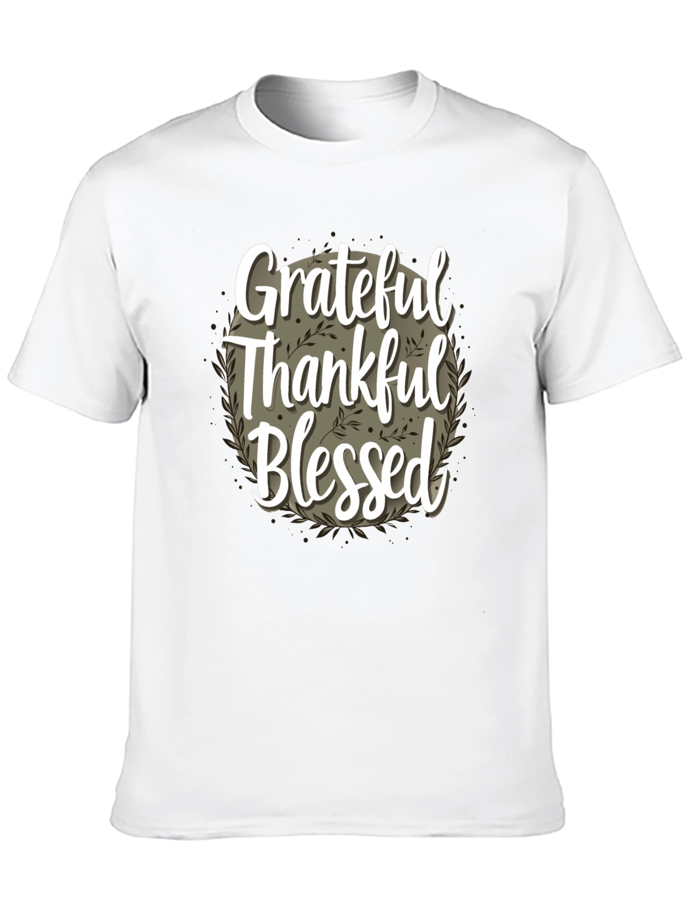 Grateful Thankful Blessed T-Shirt - Fall Thanksgiving Tee