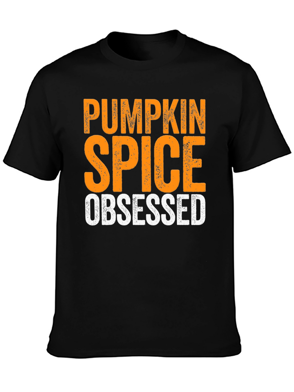 Pumpkin Spice Obsessed Black T-Shirt