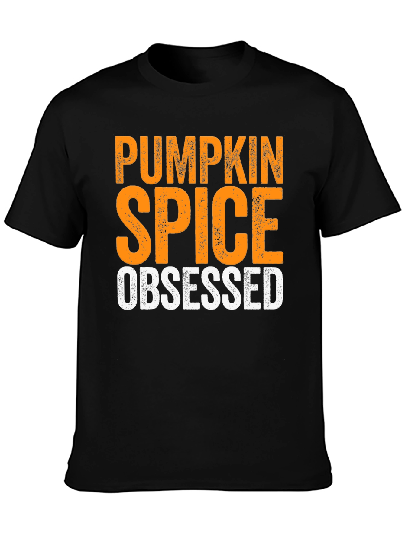 Pumpkin Spice Obsessed Black T-Shirt