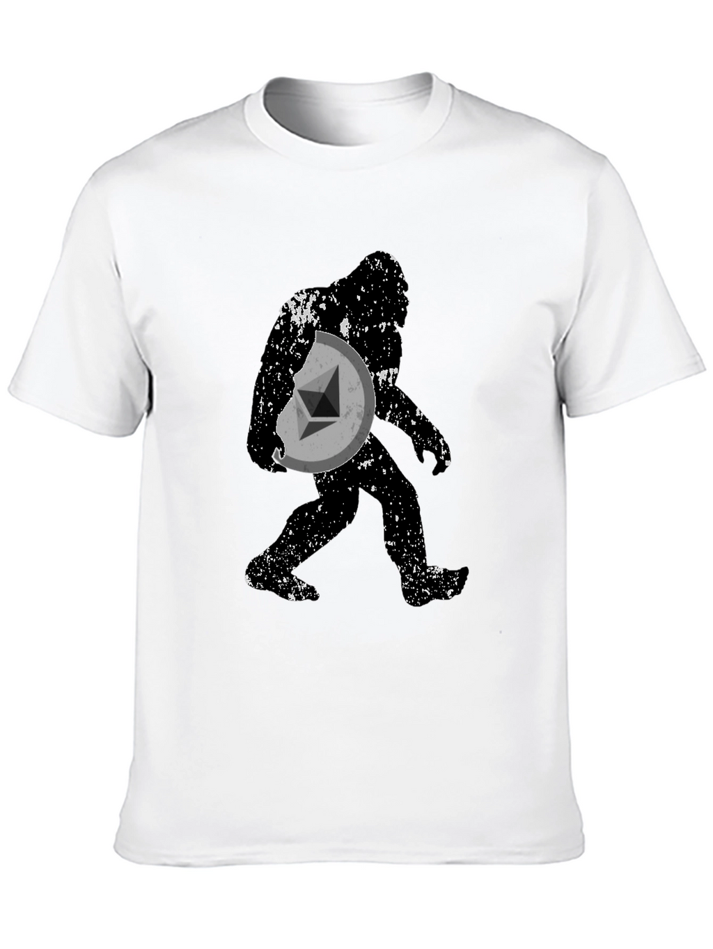 Crypto Bigfoot Ethereum Black T-Shirt