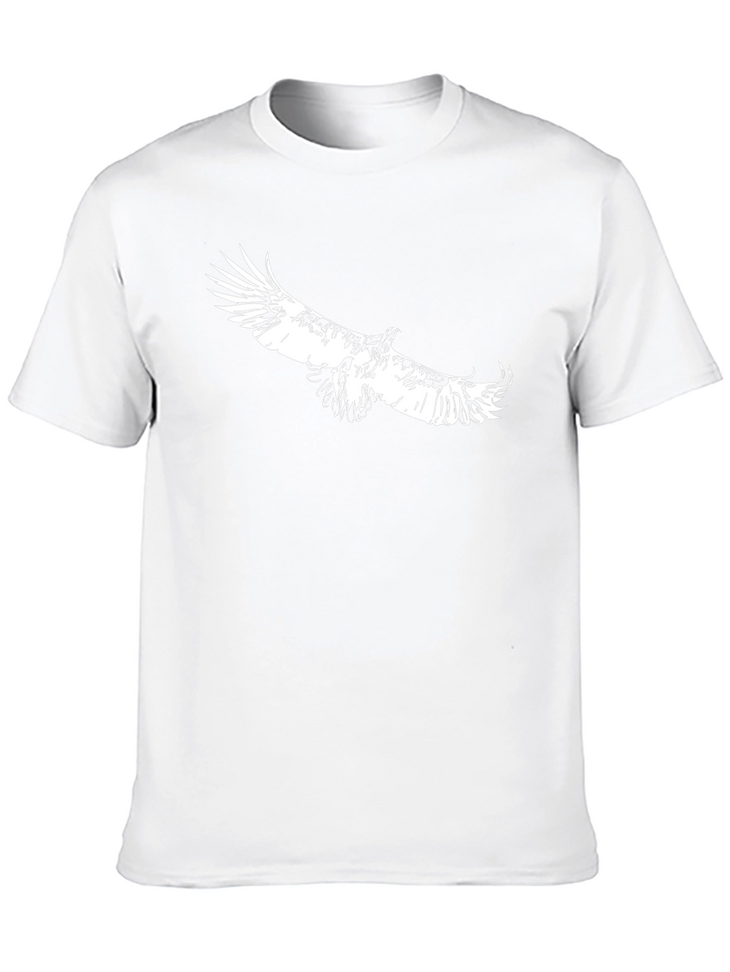 Black T-Shirt with Eagle Print