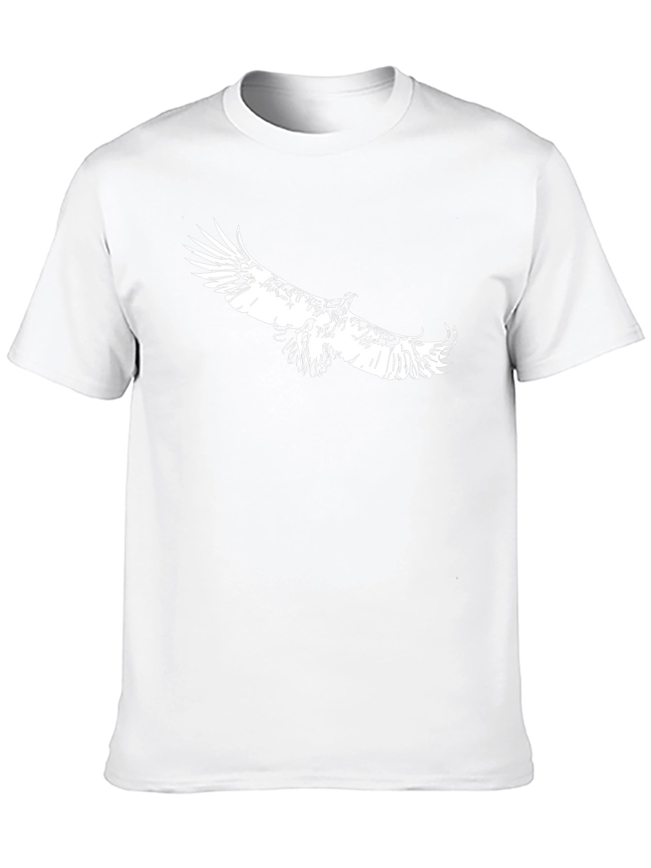 Black T-Shirt with Eagle Print