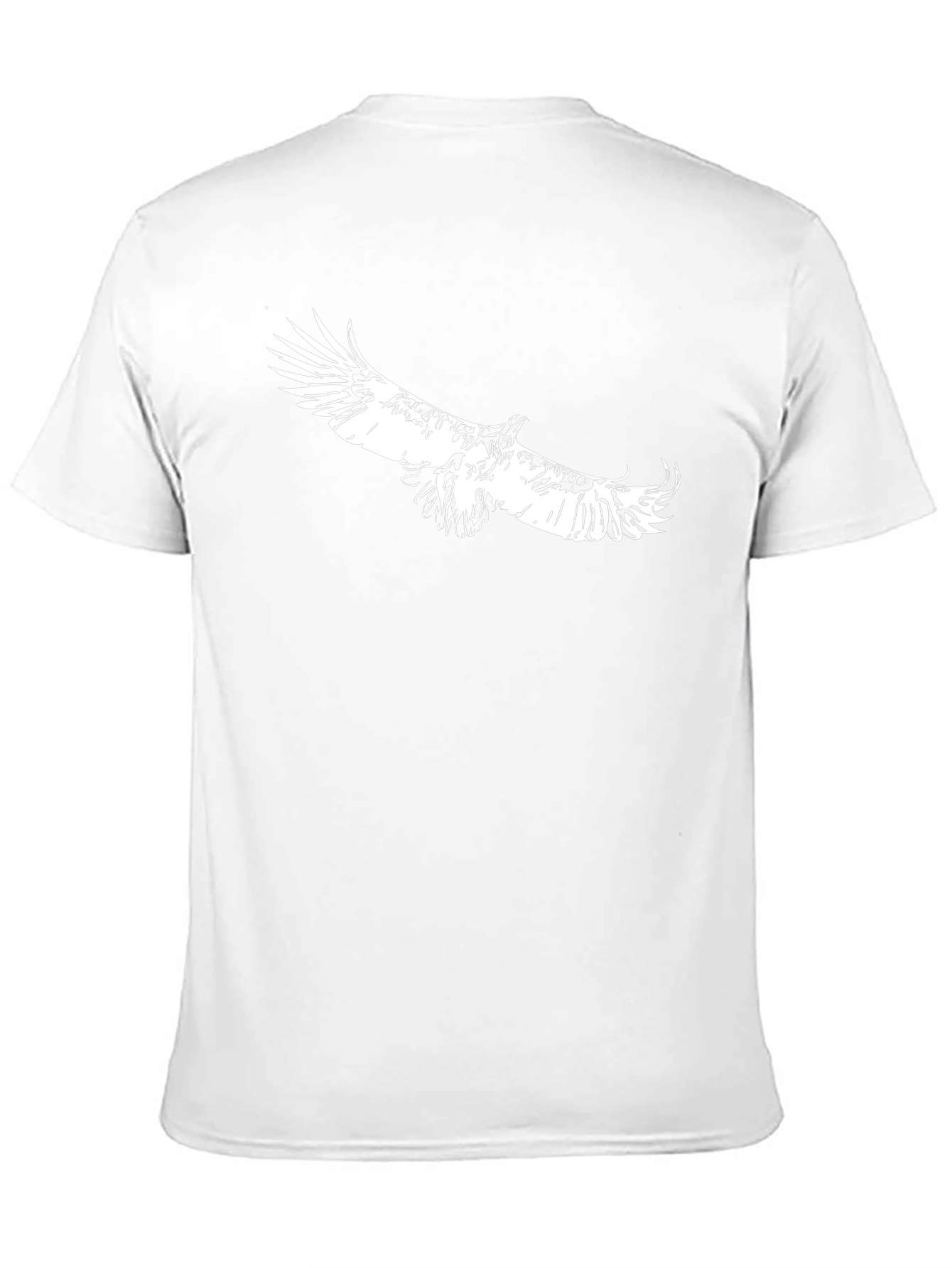 Black T-Shirt with Eagle Print