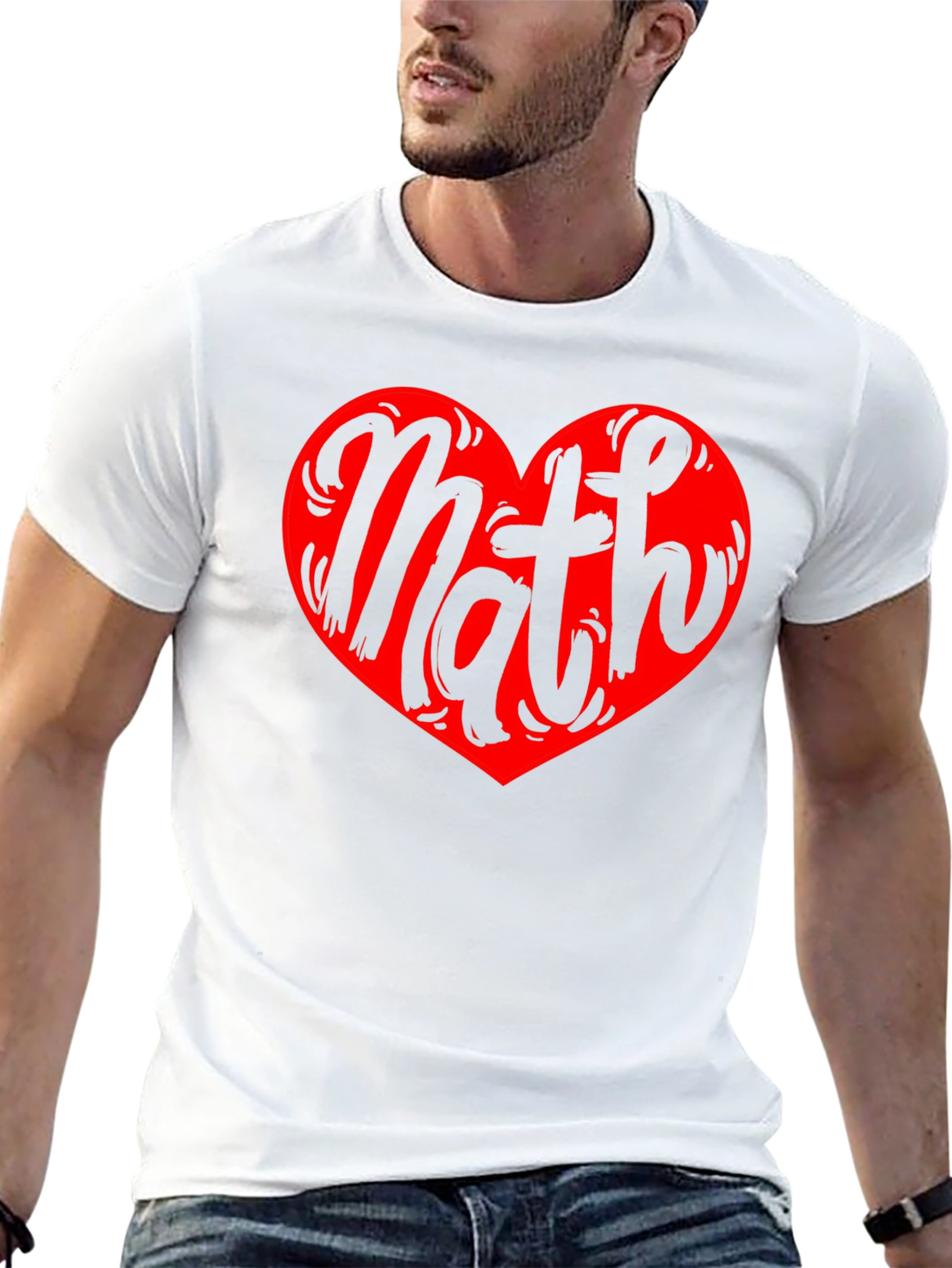 Math Heart Graphic Tee - Love Numbers!