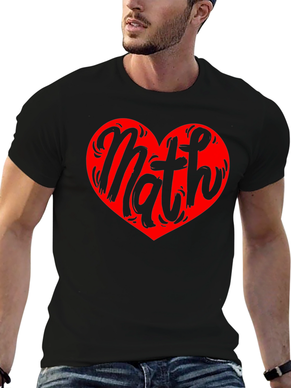 Math Heart Graphic Tee - Love Numbers!