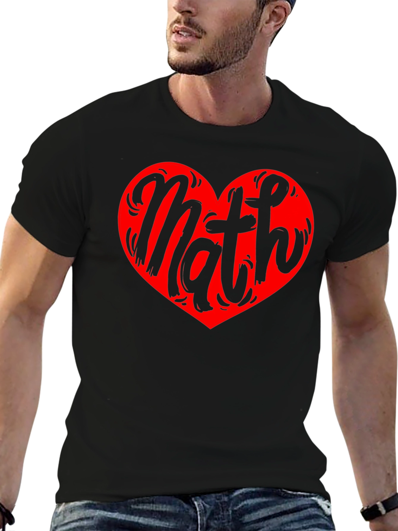 Math Heart Graphic Tee - Love Numbers!