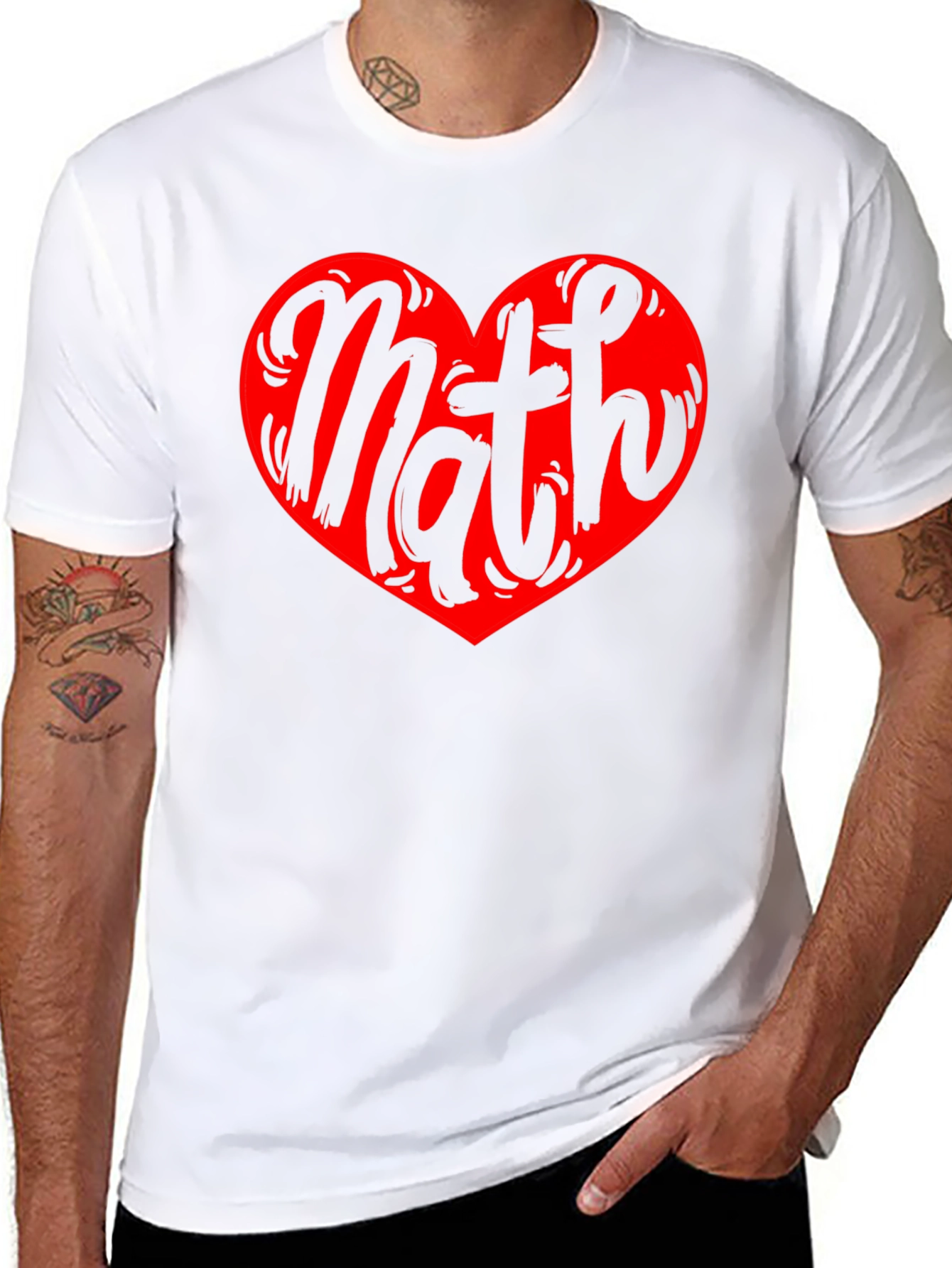 Math Heart Graphic Tee - Love Numbers!
