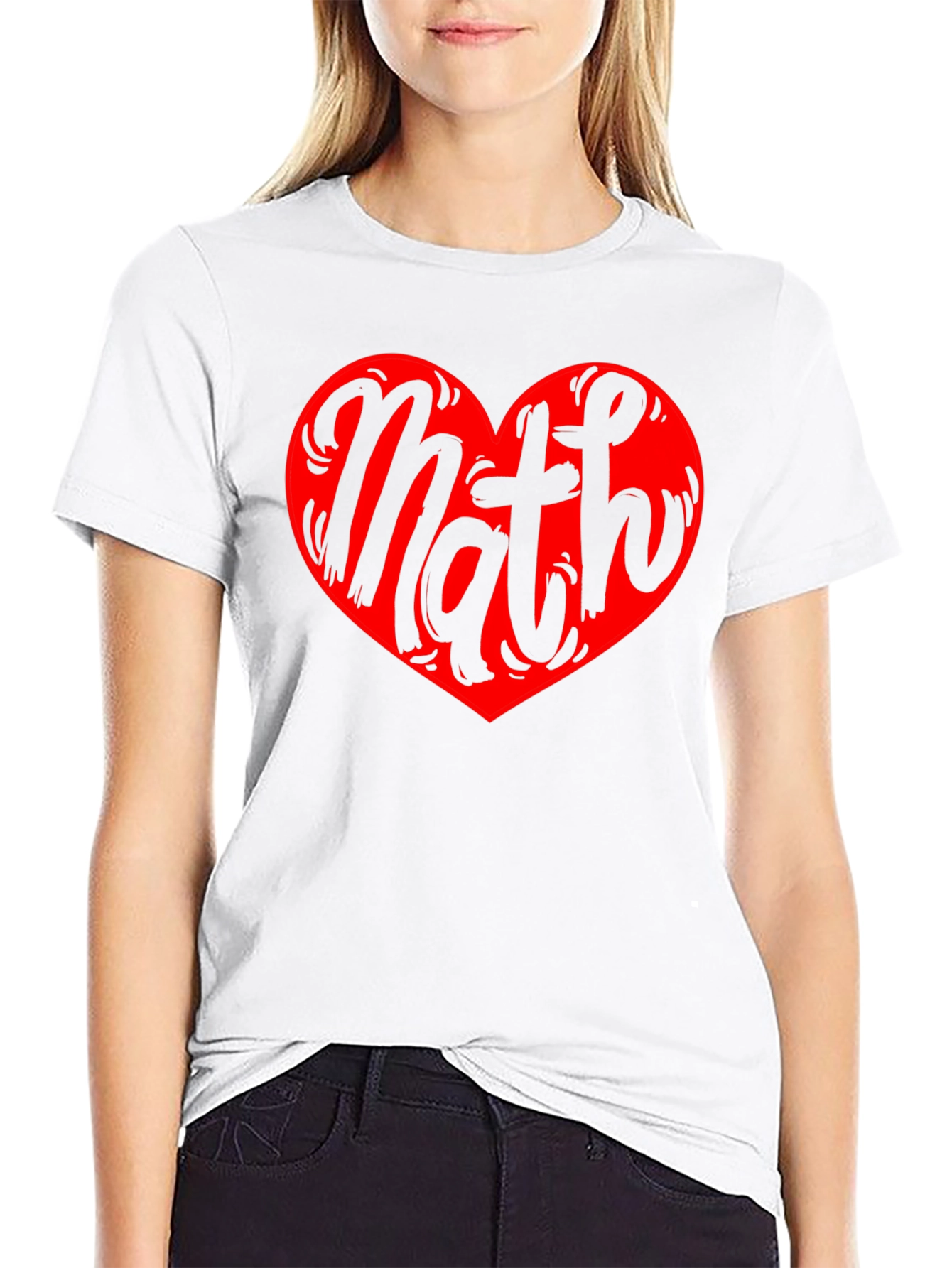 Math Heart Graphic Tee - Love Numbers!