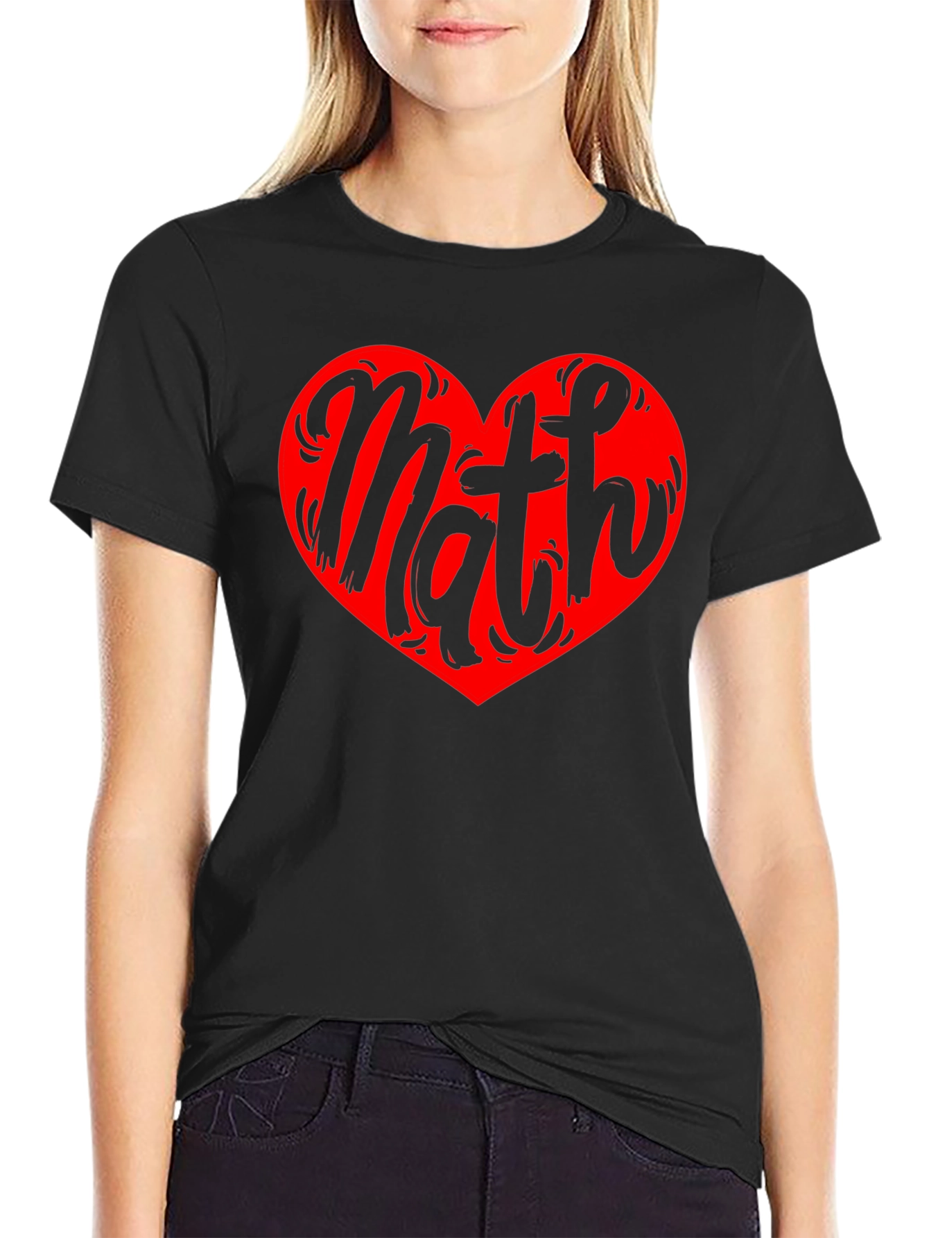 Math Heart Graphic Tee - Love Numbers!