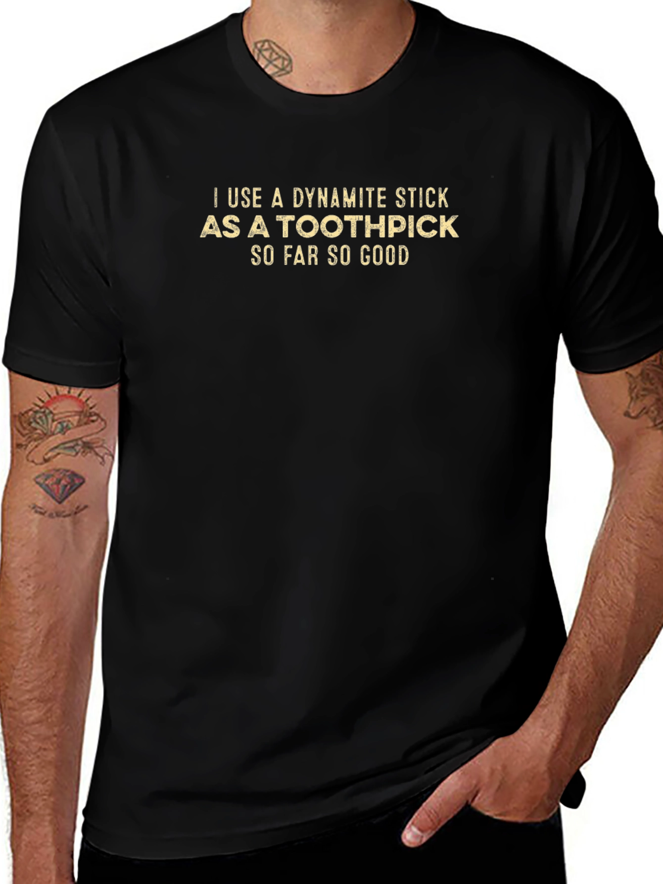 Dynamite Stick Toothpick Funny T-Shirt