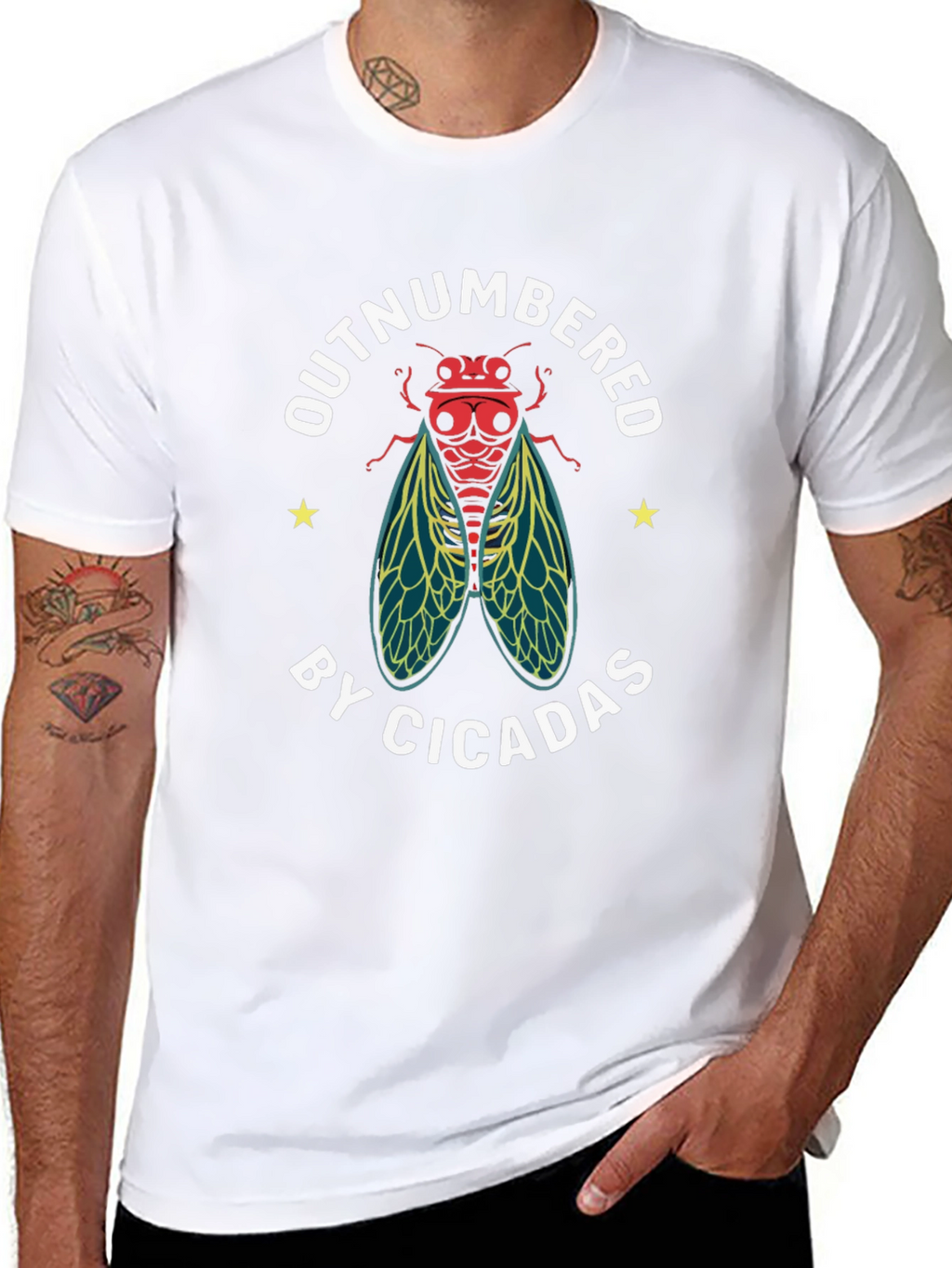 Outnumbered by Cicadas Graphic T-Shirt