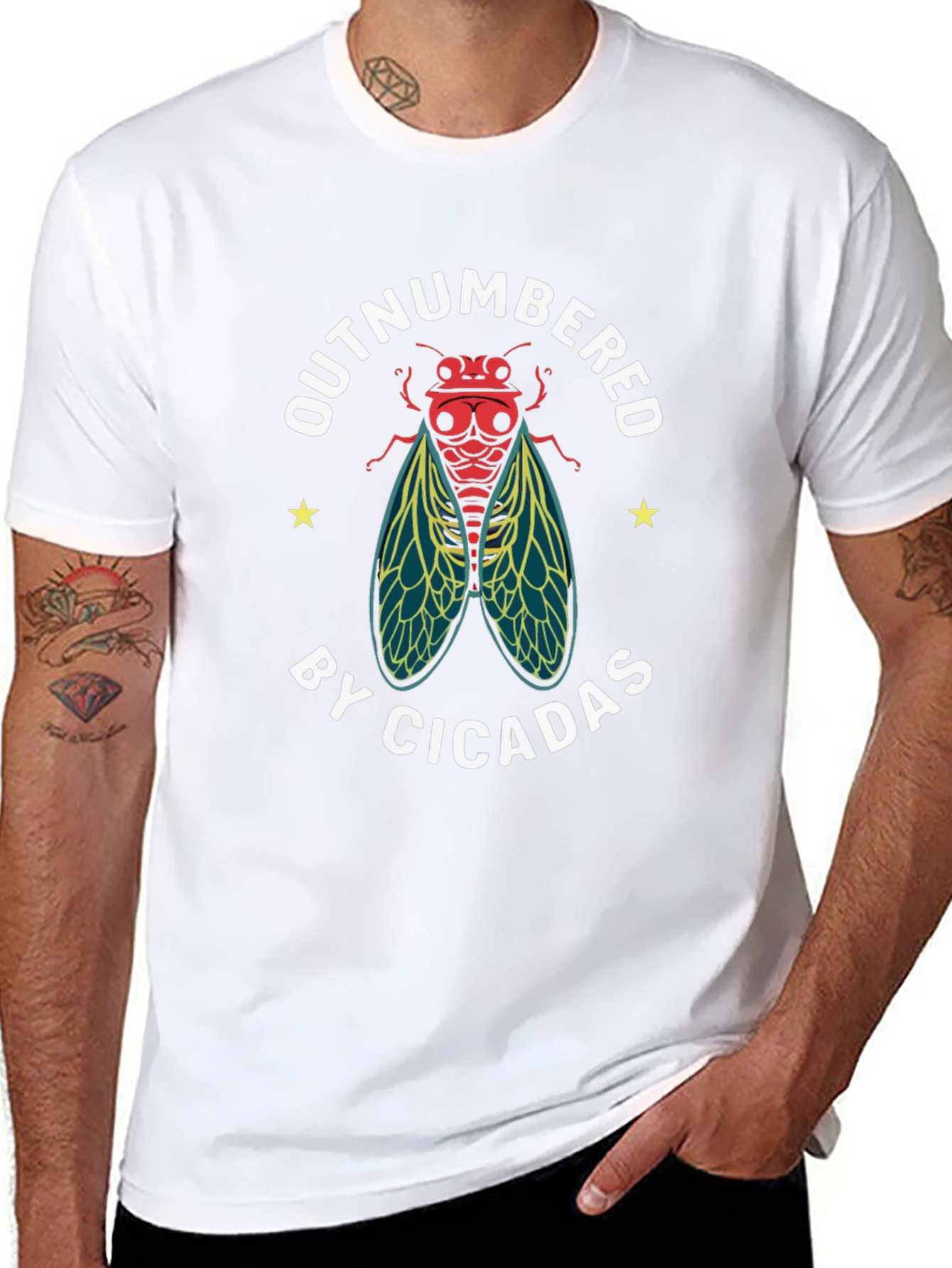 Outnumbered by Cicadas Graphic T-Shirt