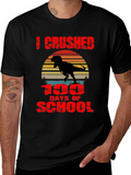 Crushed 100 Days of School T-Rex T-Shirt
