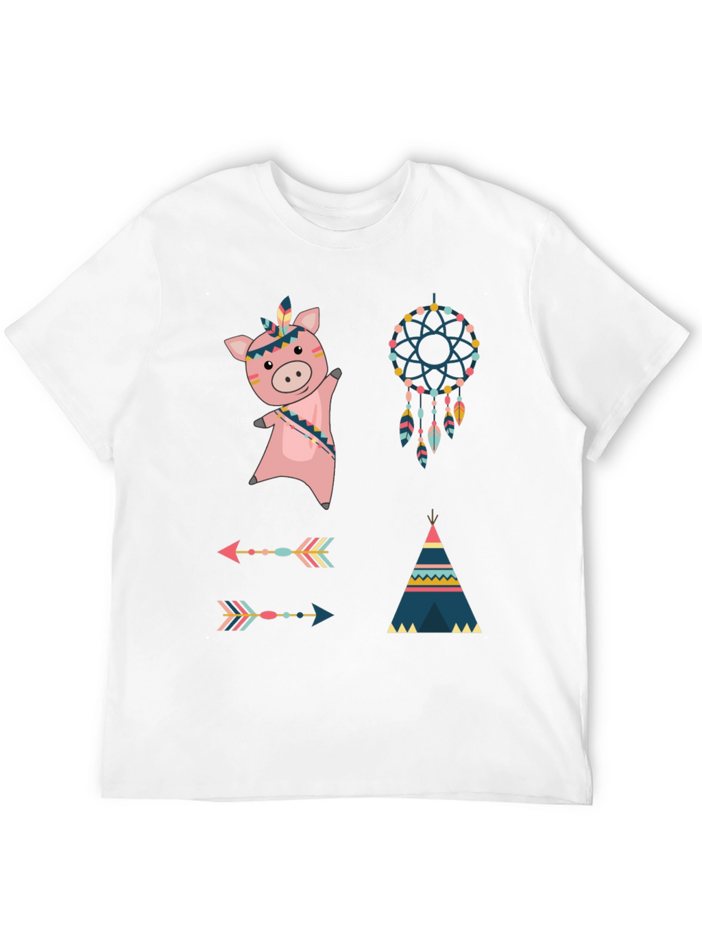 Native American Pig T-Shirt