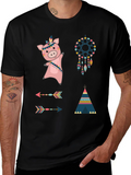 Native American Pig T-Shirt