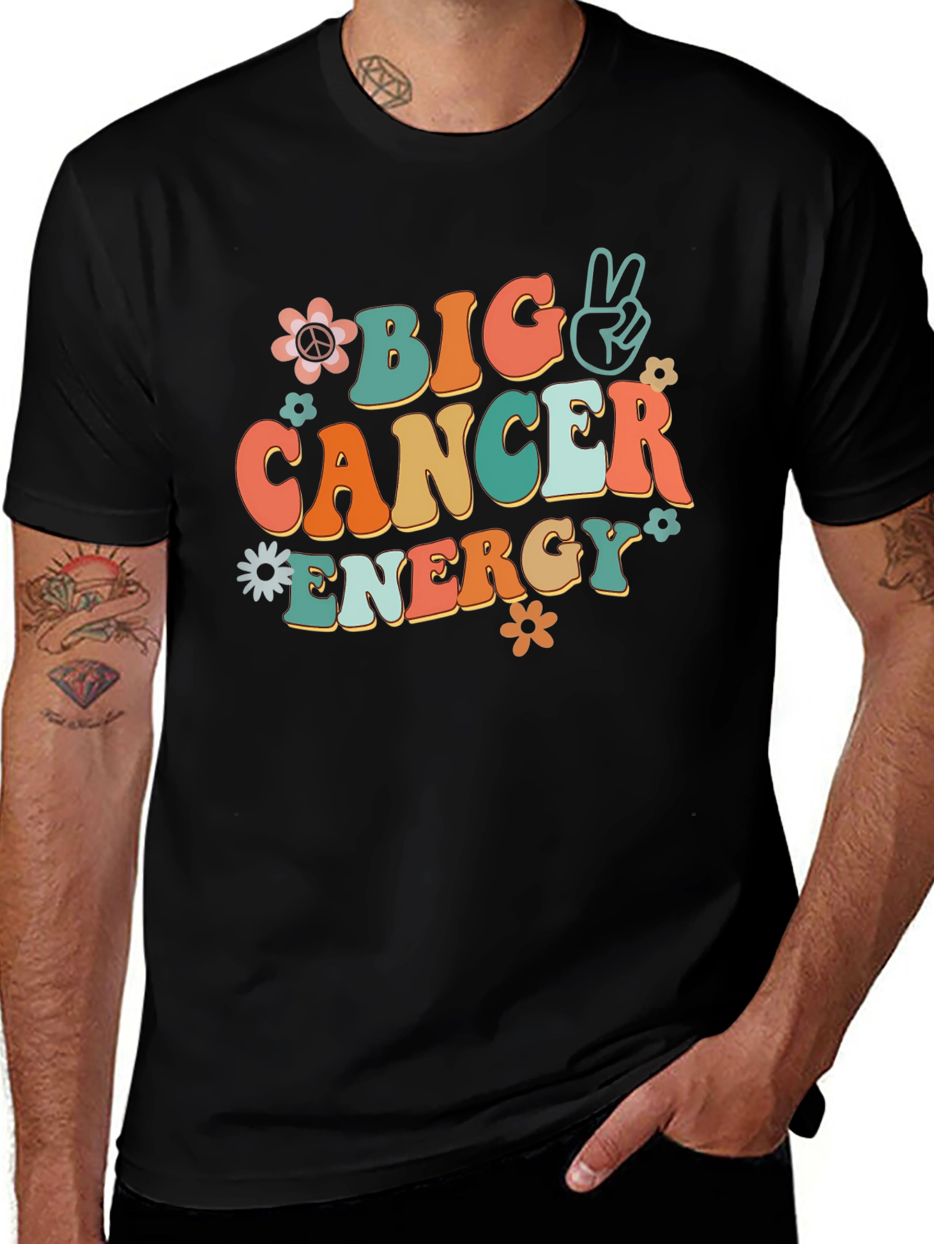 Big Cancer Energy Graphic T-Shirt