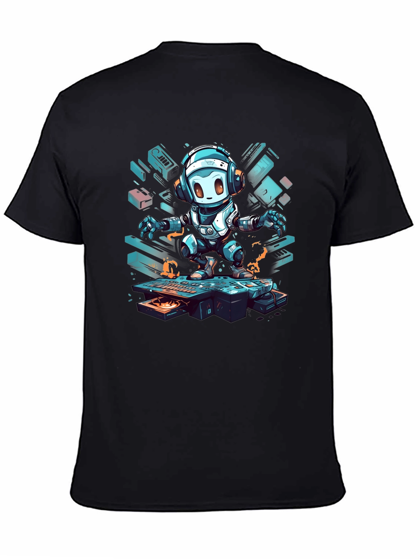 Robot DJ Graphic Tee - Cool & Trendy
