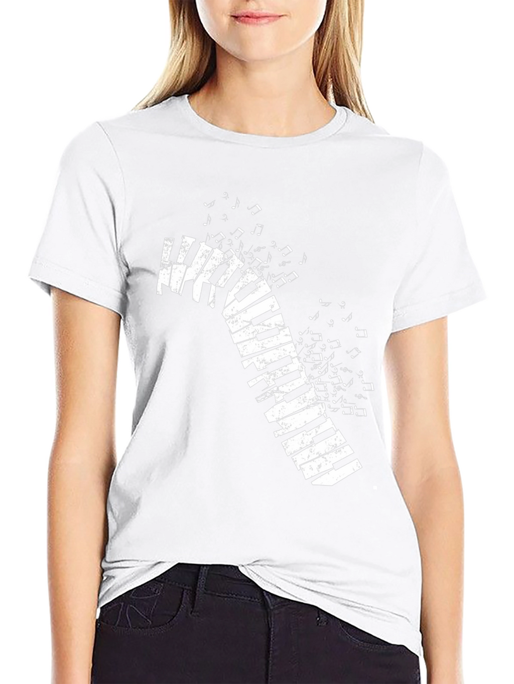 Musical Keys Graphic Tee - Black
