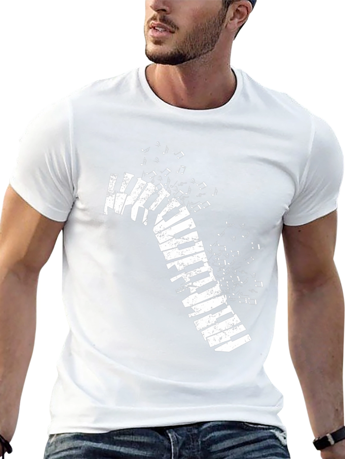 Musical Keys Graphic Tee - Black