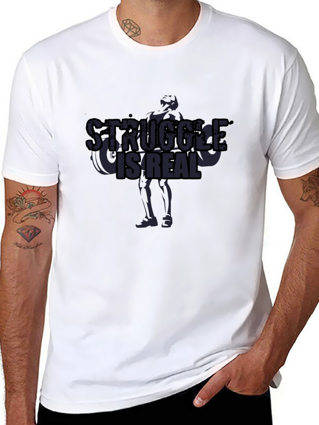 Struggle Is Real T-Shirt - Workout Motivation