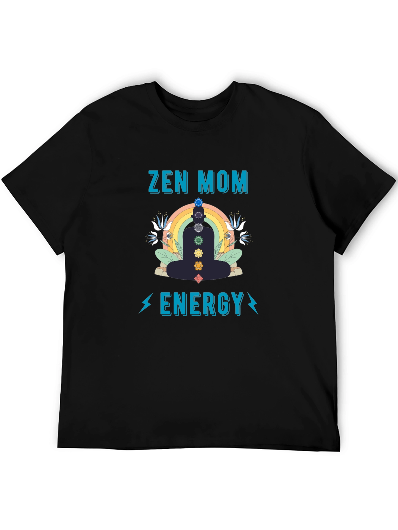Zen Mom Energy T-Shirt - Chakra Meditation Tee
