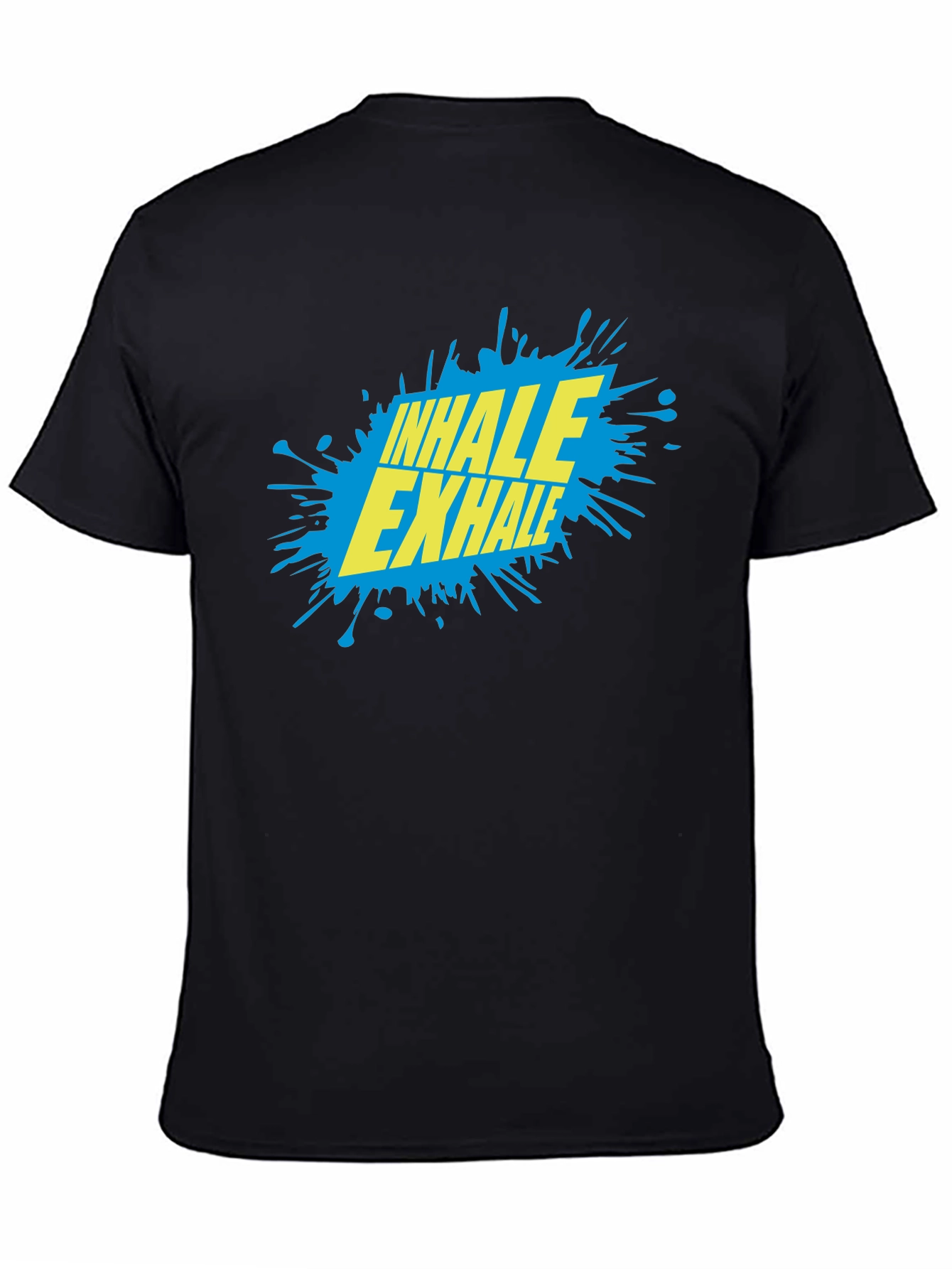 Inhale Exhale Graphic T-Shirt - Black