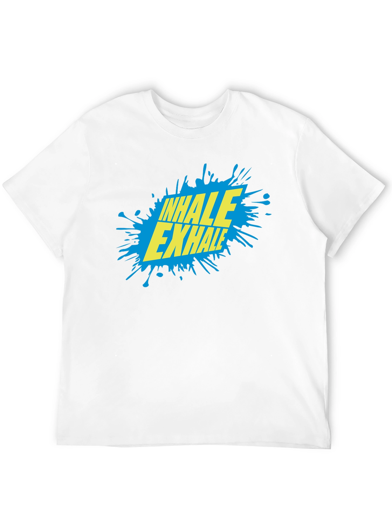 Inhale Exhale Graphic T-Shirt - Black