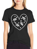 Heart Graphic Tee - Modern Minimalist Design