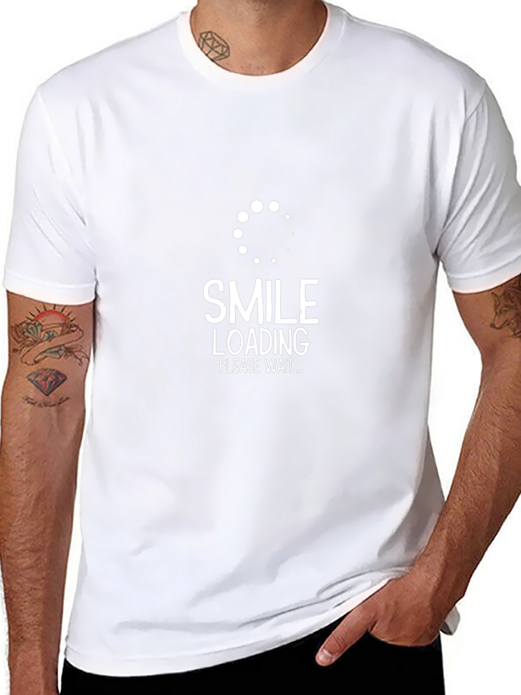 Smile Loading T-Shirt - Funny Graphic Tee