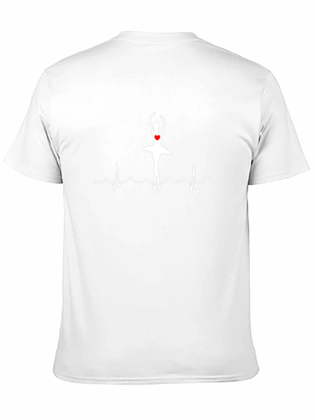 Ballerina Heartbeat Graphic Tee - Dance Lovers Shirt