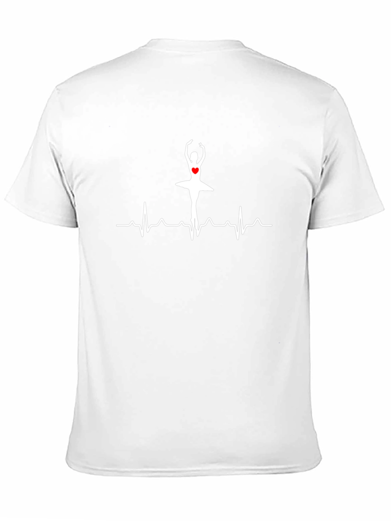 Ballerina Heartbeat Graphic Tee - Dance Lovers Shirt