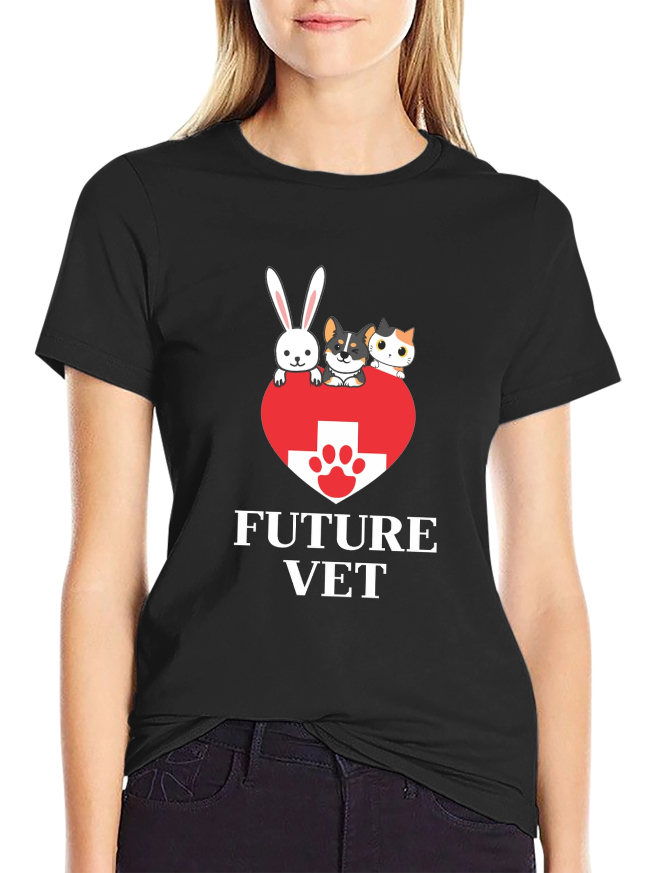 Future Vet T-Shirt Cute Animal Lover Tee