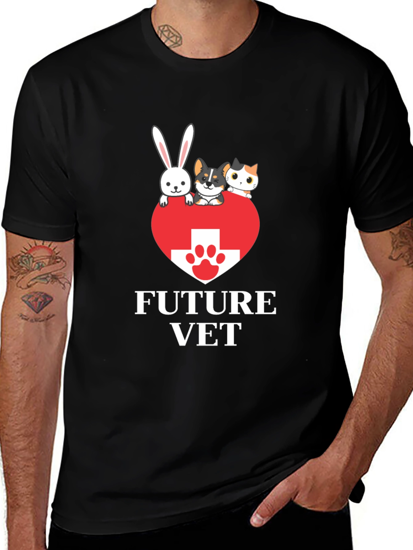 Future Vet T-Shirt Cute Animal Lover Tee