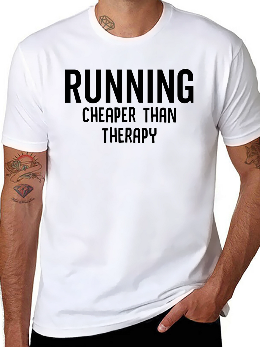 Running Cheaper Than Therapy Graphic Tee