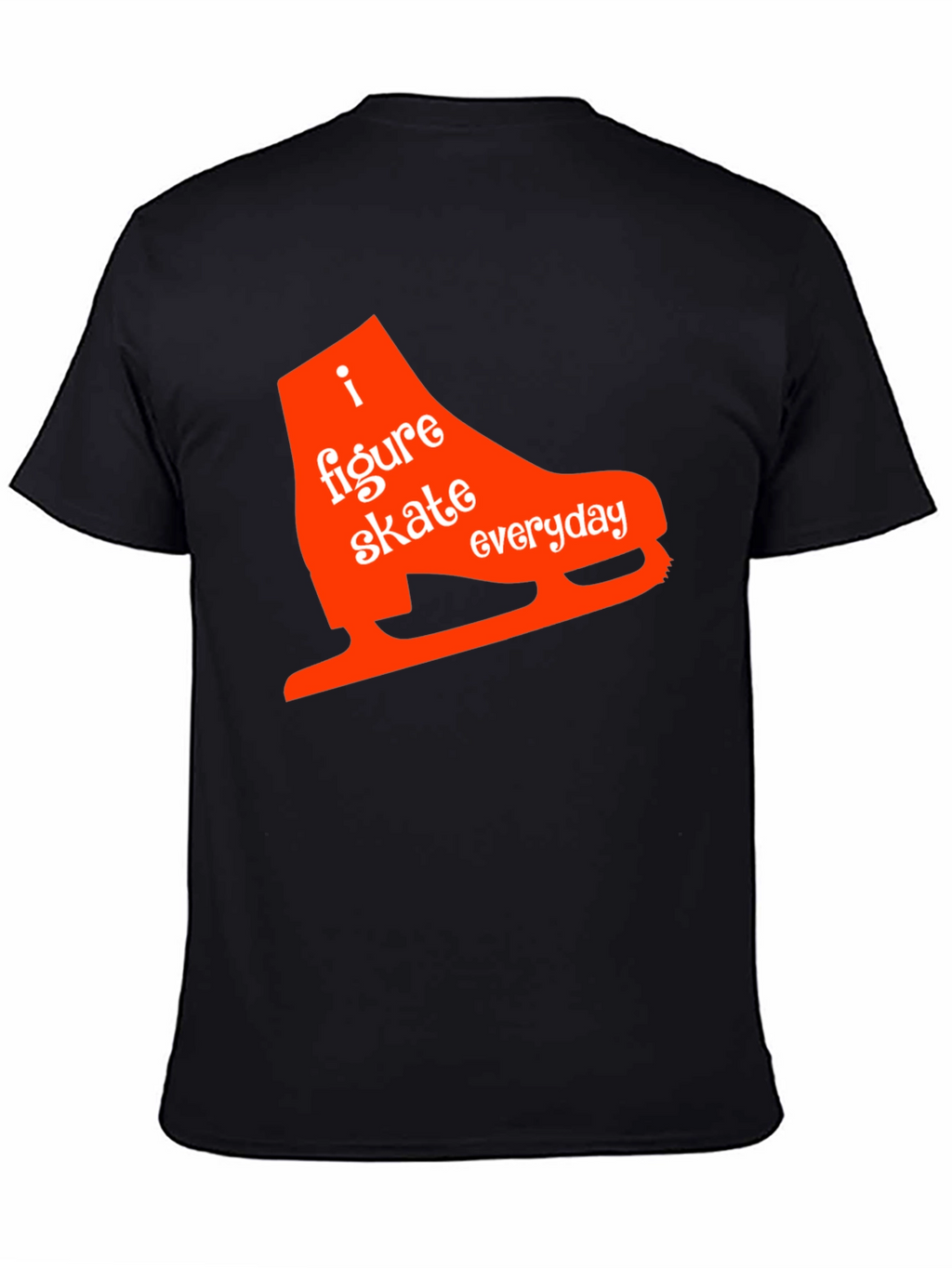 I Figure Skate Everyday Black T-Shirt