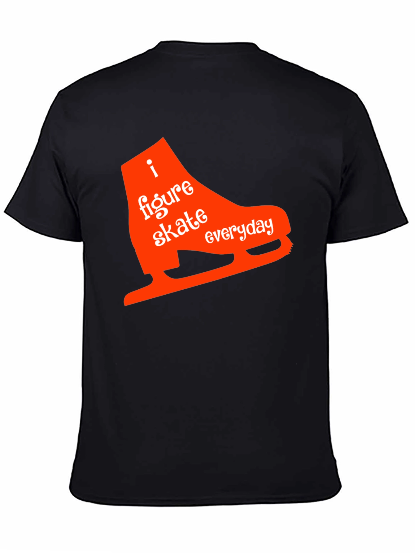 I Figure Skate Everyday Black T-Shirt