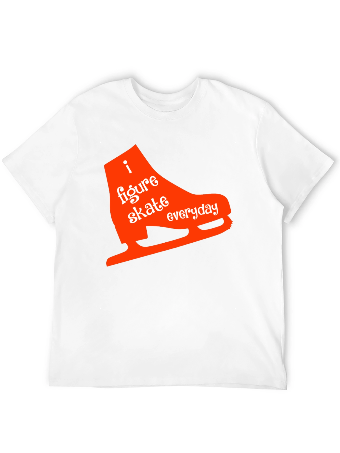 I Figure Skate Everyday Black T-Shirt