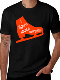 I Figure Skate Everyday Black T-Shirt