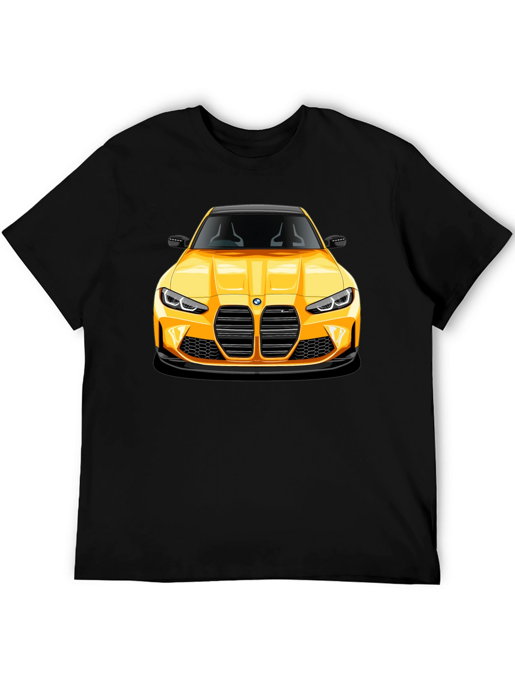 Yellow Sports Car Graphic Tee